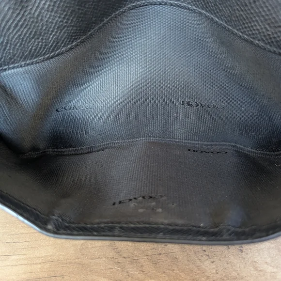 Coach Black Leather Crossbody with Gold-Tone Hardware - Picture 11 of 11